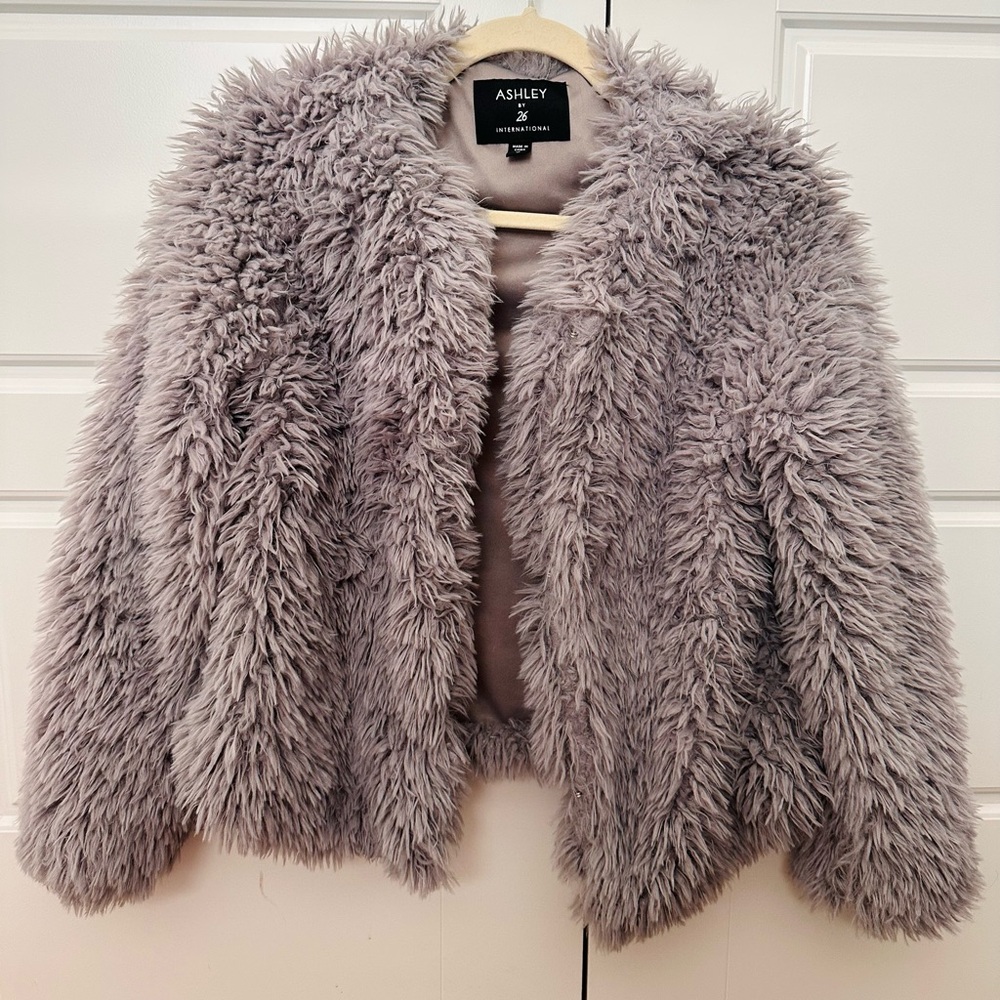 Ashley By 26 International Plush Faux Fur Jacket
